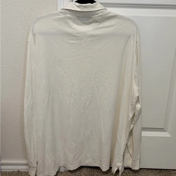 Polo by Ralph Lauren Men's White Long Sleeve Polo - Picture 3 of 3